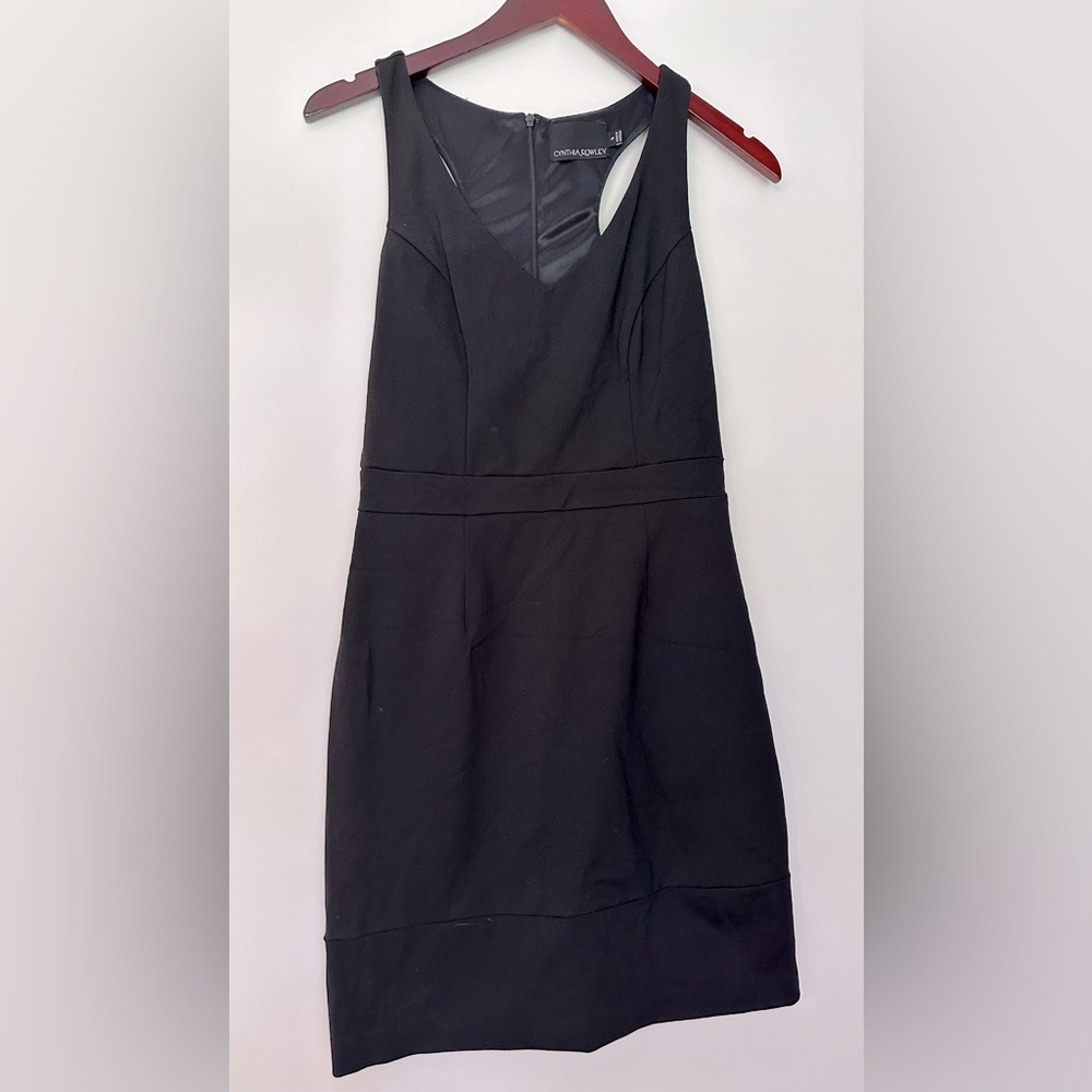 Cynthia Rowley Black Razor Back Stretch Dress